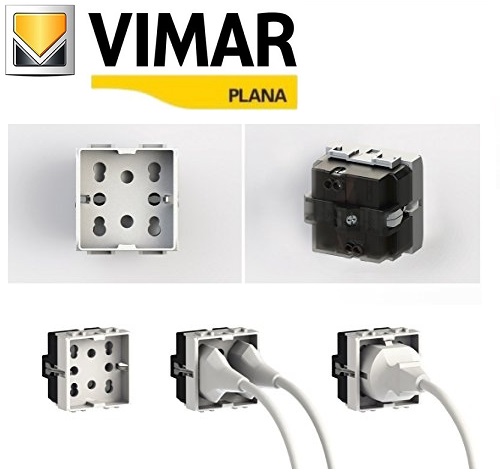 SIDE Presa Schuko Universale 3in1 Compatibile Plana